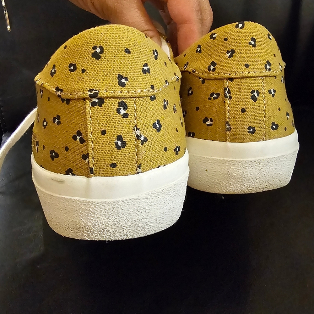 Madewell Sidewalk Low Top Sneakers Mini Leopard Print Women Size 8 EUC - Picture 8 of 15